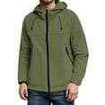 thumbnail image 2 of Windbreaker Jacket for Men 2025 Windproof Lightweight Long Sleeve Zip Up Hooded Jacket with Pockets Outerwear, 2 of 5