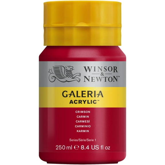Winsor & Newton Galeria Acrylic, 250ml Squeeze Bottle, Crimson
