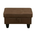 thumbnail image 6 of JESTOP 28.5" Ottoman with Storage, Fabric Ottoman Foot Rest Stool, Rectangle Upholstered Footstool, Storage Bench, 6 of 7