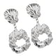 thumbnail image 5 of Pendientes De Botón De Oro / Plata De Concha Irregular Cuelgan Joyas, 5 of 6