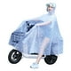 thumbnail image 2 of Chubasquero transparente para ciclismo para mujer, chubasquero largo ligero para patinete eléctrico de cuerpo completo, 4XL, color blanco copo de nieve, 2 of 10