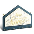 thumbnail image 2 of Tenedor de la llave de pared Autoadhesivo Dormitorio Coat Entrada Percha Hogar Entrada Almacenamiento Estante Indoor Organizador de hogares rústico verde Eigraketly HA047884-01B, 2 of 7