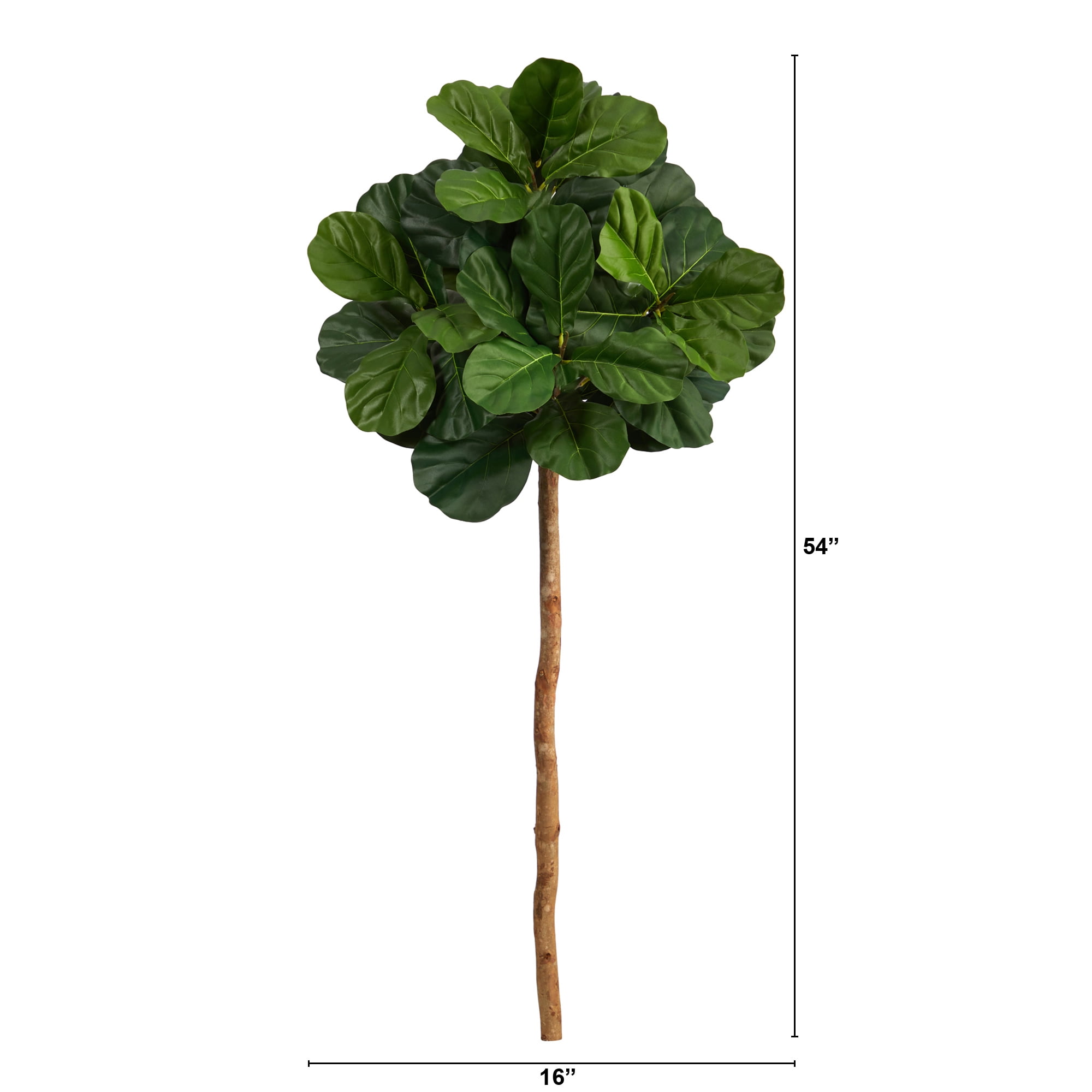 Nearly Natural 4.5' Fiddle Leaf Artificial Tree (No Pot)