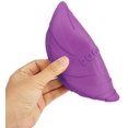 thumbnail image 4 of Frisbee para perros, paquete de 2, platillos voladores flotantes de caucho natural de 7 pulgadas para perros, tanto para tierra como para agua (verde + morado), 4 of 4