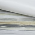 thumbnail image 6 of 8-Piece Seersucker Comforter Set - Yellow & Gray Watercolor Stripe, Full/Queen with Quilt, 6 of 21