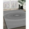 thumbnail image 2 of Ahgly Company Indoor Round Patterned Dark Gray Area Rugs, 8' Round, 2 of 6