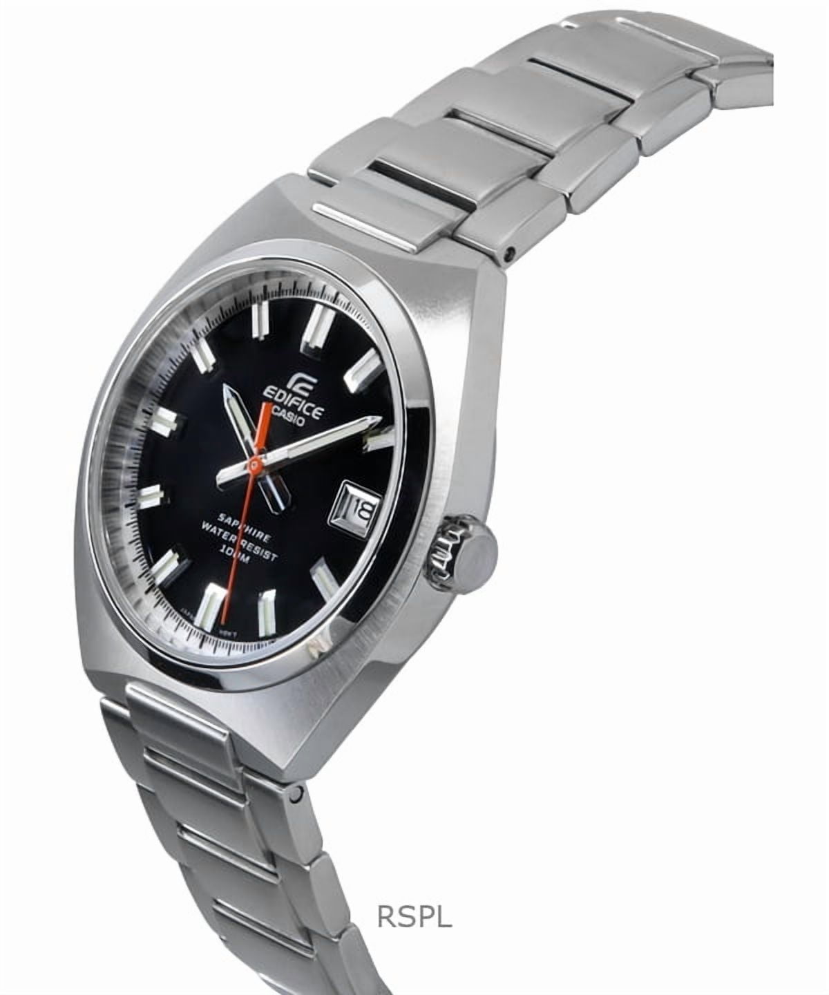 Casio Edifice Analog Stainless Steel Black Dial Quartz EFB-109D-1AV 100M Mens Watch