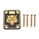 thumbnail image 2 of 1 Set de Placa de Cuello de Guitarra para Reemplazo Eléctrico Dorado, 2 of 8