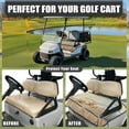thumbnail image 4 of Renewold Golf Cart Seat Blanket with Pockets Soft Quick Dry Golf Cart Towel Seat Cover Keeps Seat Comfort Fits for 2 Person Club Cars and All Weather, Beach Starfish Gold, 4 of 7