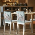 thumbnail image 5 of TSOVTHRID Chair Back Cover for Dining Chairs Washable Chair Protector Slipcovers Kitchen Chairs Cover for Home Office Party Decoration, Cherry Blossom Bird Gray Blue Print, Set of 4, 5 of 7