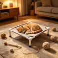 thumbnail image 2 of Elevated Pet Bed Dog Cot- Pet Bed for Small Dogs | Raised Dog Bed for Indoor and Outdoor Use for Small Pets, Can Be Disassembled And Washed, 2 of 6