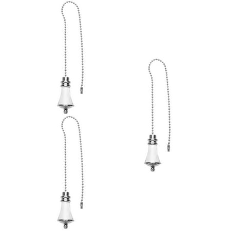 

3 Pieces Fan Light Pendant Locket Vertical Blind Weights and Chains Retro Fan Ceiling Light Pull Chain