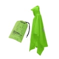 thumbnail image 1 of Poncho de lluvia con capucha Chaqueta de lluvia Impermeable Impermeable para exteriores Montar Deportes Verde, 1 of 9
