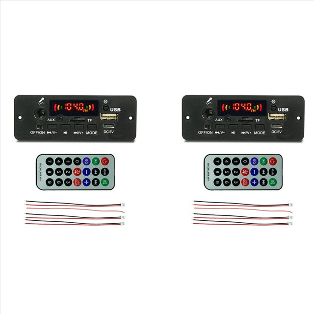 2X Amplificador de Placa Decodificadora de Audio Compatible con Bluetooth JQ-D129BT-A 2X5W Accesorio de Reproductor de Música MP3 WMA WAV FLAC Lossless