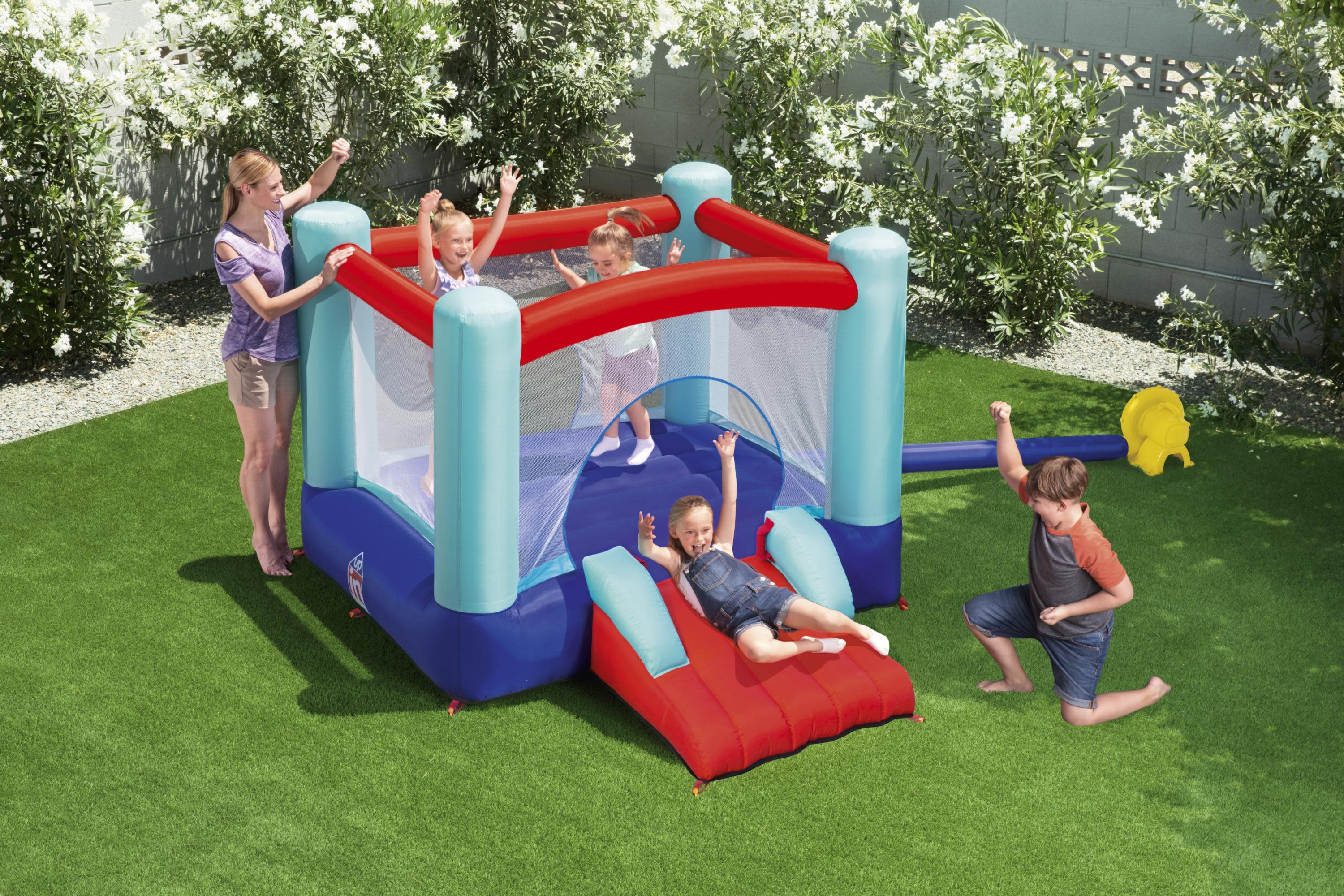 Bestway Spring 'n Slide Park Inflatable Bounce House - image 2 of 17