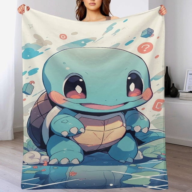 Manta de franela suave y acogedora con diseño de ardilla para niños y niñas, manta de vellón cálida de lujo para sofá, cama, camping, viajes, 50 x 60 pulgadas