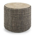 thumbnail image 4 of Simpli Home Larissa Boho Round Braided Pouf in Natural Jute, 4 of 7