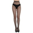 thumbnail image 1 of Halloween Stockings For Women Gothic Fishnet Tights Elegant Bow Lace Design Hollow Out Pattern Party Accessories, 1 of 4