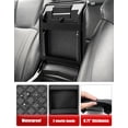 thumbnail image 6 of KBH Center Console Armrest Cover for Subaru Forester Accessories 2019-2025, Leather Middle Console Cover Cushion Pad for Car Interior, Black, 6 of 8