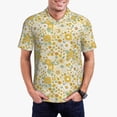 thumbnail image 1 of Balery Cute Sunflower Camisa Polo de Hombre con Estampado, de Manga Corta y Tejido Medio, Camisa Tipo Golf Polo-X-Large, 1 of 6