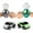 Green & Gray, variant on JEEXI Mini RC Car Watch Set for Kids – Wearable Remote Control Cars, LED Lights, Wrist-Mounted Controllers – Toy Cars for Boys & Girls, Fun Parent-Child Playtime - 2 Pack (Green & Gray)