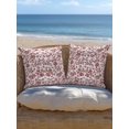 thumbnail image 2 of Outdoor Pillow Waterproof 1 Pack, Red Boho Flower Patio Throw Pillows for Couch Bed Sofa with Insert, Vintage Paisley Farmhouse Pattern Decorative Travel/Reading/Camping Pillow Set 16x16 Inch, 2 of 5