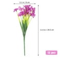 thumbnail image 2 of TABLETREANDS 12Ud Ramos Artificiales De Violetas Moradas Para De Bodas Y Hogar Material Premium, 2 of 7