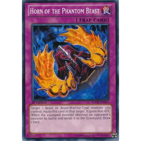 YuGiOh Structure Deck: Onslaught of the Fire Kings Horn of the Phantom Beast