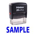thumbnail image 1 of Printtoo Rubber Stamp SAMPLE Self Inking Office Stationary Stamp-Blue, 1 of 1