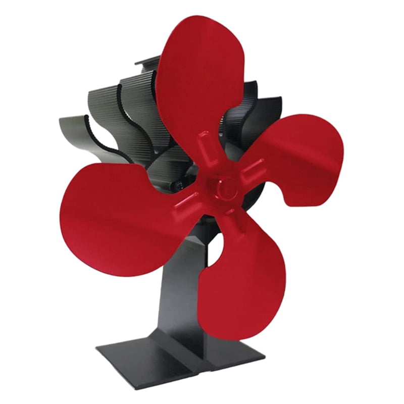 4Blades Heat Powered Stove Fan Fireplace Fan Heat Powered Fan for