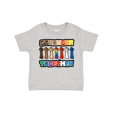 

Inktastic Stronger Together with Pride Large Gift Toddler Boy or Toddler Girl T-Shirt