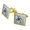 Gold, variant on Lemur Selfie Picture Square Cufflink Set - Silver or Gold