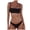 Black, variant on DOPI Women Bandeau Bandage Bikini Set Push-Up Brazilian Swimwear Beachwear Swimsuit