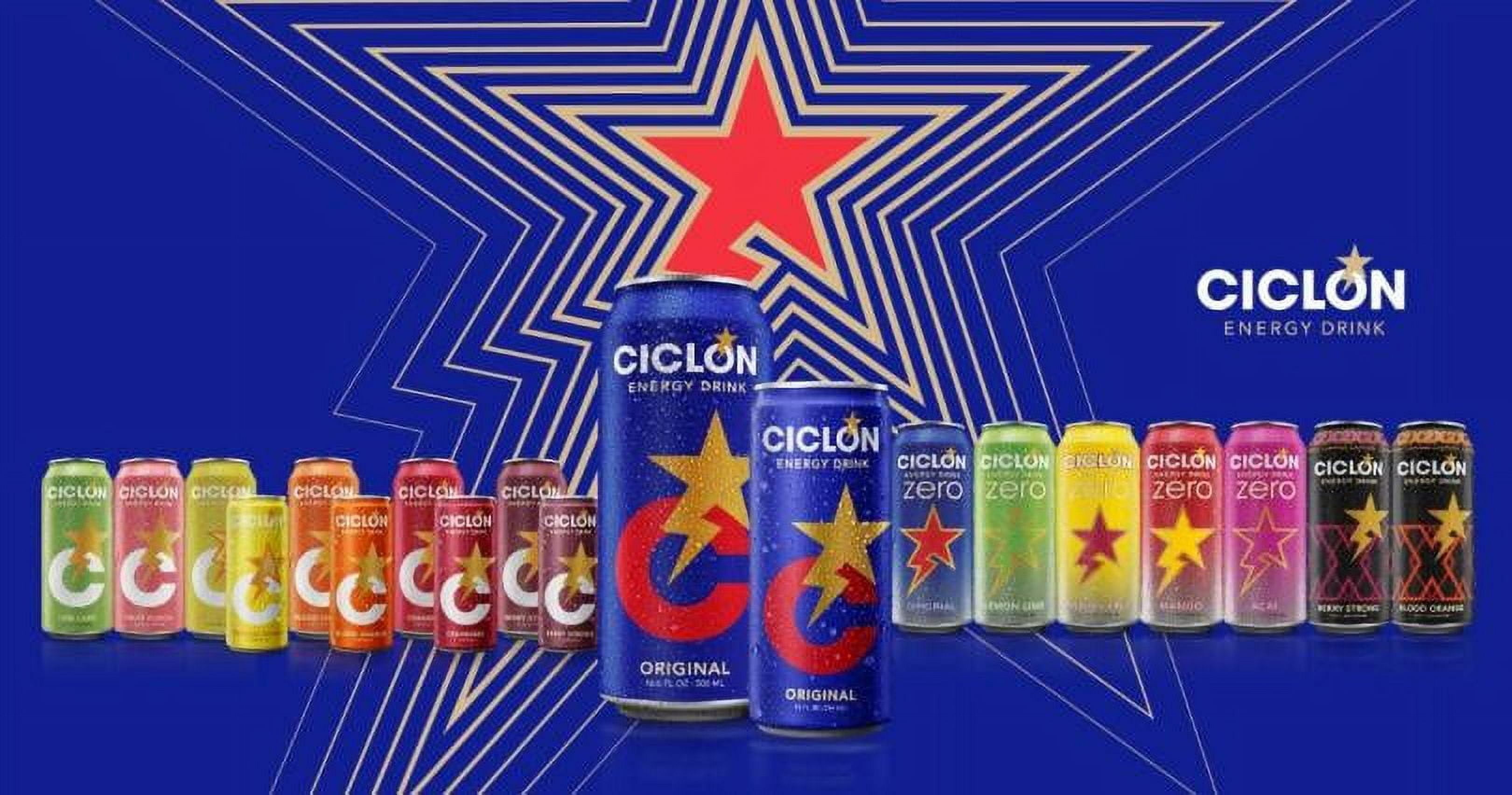 Ciclon Cranberry, Energy Drink, 16 fl oz Aluminum Single Can