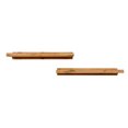 thumbnail image 2 of del Hutson Designs 36 Inch Rustic Luxe Wooden Wall Floating Shelves, Walnut, 2 of 11