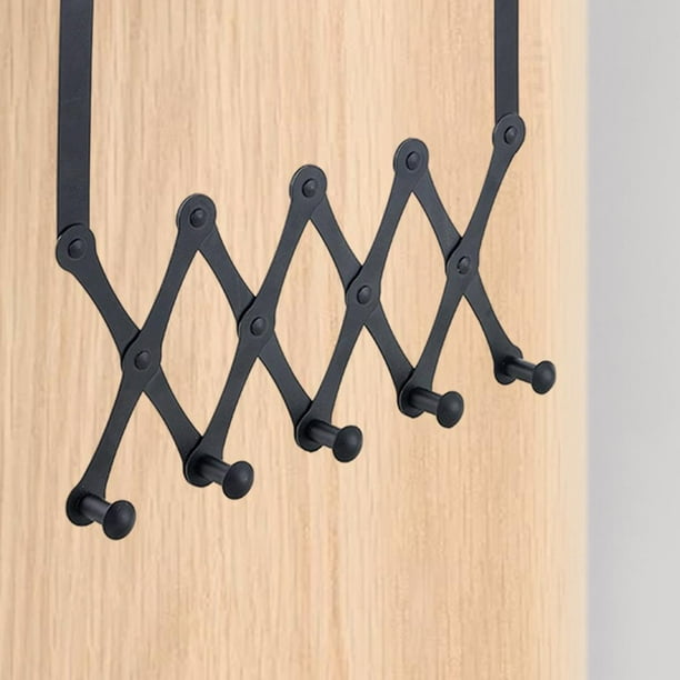 Ganchos de material acero inoxidable sobre para toallas, cinturón, monederos, organizador, puerta de almacenamiento, suspensión, armario, - 5 ganchos BLESIY Colgador de puerta