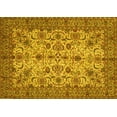 thumbnail image 1 of Ahgly Company Machine Washable Indoor Rectangle Persian Yellow Traditional Area Rugs, 7' x 10', 1 of 4