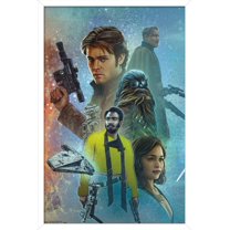 Star Wars: Solo - Celebration Mural Wall Poster, 14.725" x 22.375", Framed