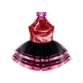 thumbnail image 3 of Aislor Kids Girls Sequins Ballet Dance Dress Sleeveless Tutu Skirt Gymnastic Leotard Jazz Latin Ballerina Costume Dancewear Rose 8, 3 of 7