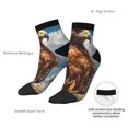 thumbnail image 6 of Pofeuu Blue Sky White Cloud Eagle Print 30cm Socks, Adult Running Hiking Socks for Youth and Adult, 6 of 7
