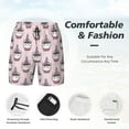 thumbnail image 5 of Daiia Cute Cupcake Mens Swim Trunks Swim Shorts Quick Dry Swim Shorts with Mesh Lining Pockets-Small, 5 of 9