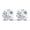 White Gold, variant on Jared - 4 Carat Round Cut Classic Diamond Studs