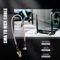 thumbnail image 4 of RF Adapter Cable, Male to Female Low Loss Pigtail Connector, 21cm Length RG316 Coaxial Cable, 4 of 5