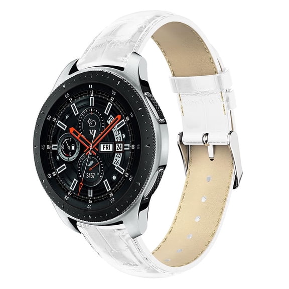 LKNOO Bands Compatible with Samsung Galaxy Watch 42mm, 20mm Leather Vintage Genuine Leather Band Replacement Strap Wristband Accessories Women Man