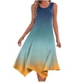 thumbnail image 1 of LNGOOR Robe d'Été Décontractée pour Femmes Sans Manches, Ourlet en Pointe, Robe Midi Fluide à Bretelles, Robe de Plage pour les Vacances, 1 of 6