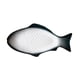 thumbnail image 4 of Vajilla de cerámica Plato creativo Plato en forma de pescado Almacenamiento de refrigerios Sartén de pescado para restaurante Cena en casa (15 pulgadas + Verde oscuro), 4 of 4