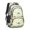 Dinosaur and Floral-1, variant on Dinosaur and Floral Off White Pattern Backpack for School, Cute School Bag with Adjustable Shoulder Straps and Padded Back, 16.9"x12.6"x5.9"