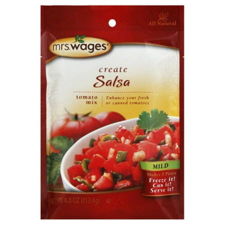 Mrs Wages Mild Salsa Tomato Mix, 4 Oz (Pack of