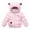 Light Pink, variant on SGMVNU Winter Coats Puffer Padded Jacket for Toddler Boys Girls Kids Cartoon Outwear Cute Bear Ears with Hoods Clothing(Size 3-4 Years,Black)