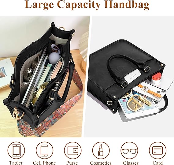 GAEKEAO Crossbody Bags for Women Leather Top Handle for Ladies Tote Shoulder Bag Satchel Purse with Adjustable Strap